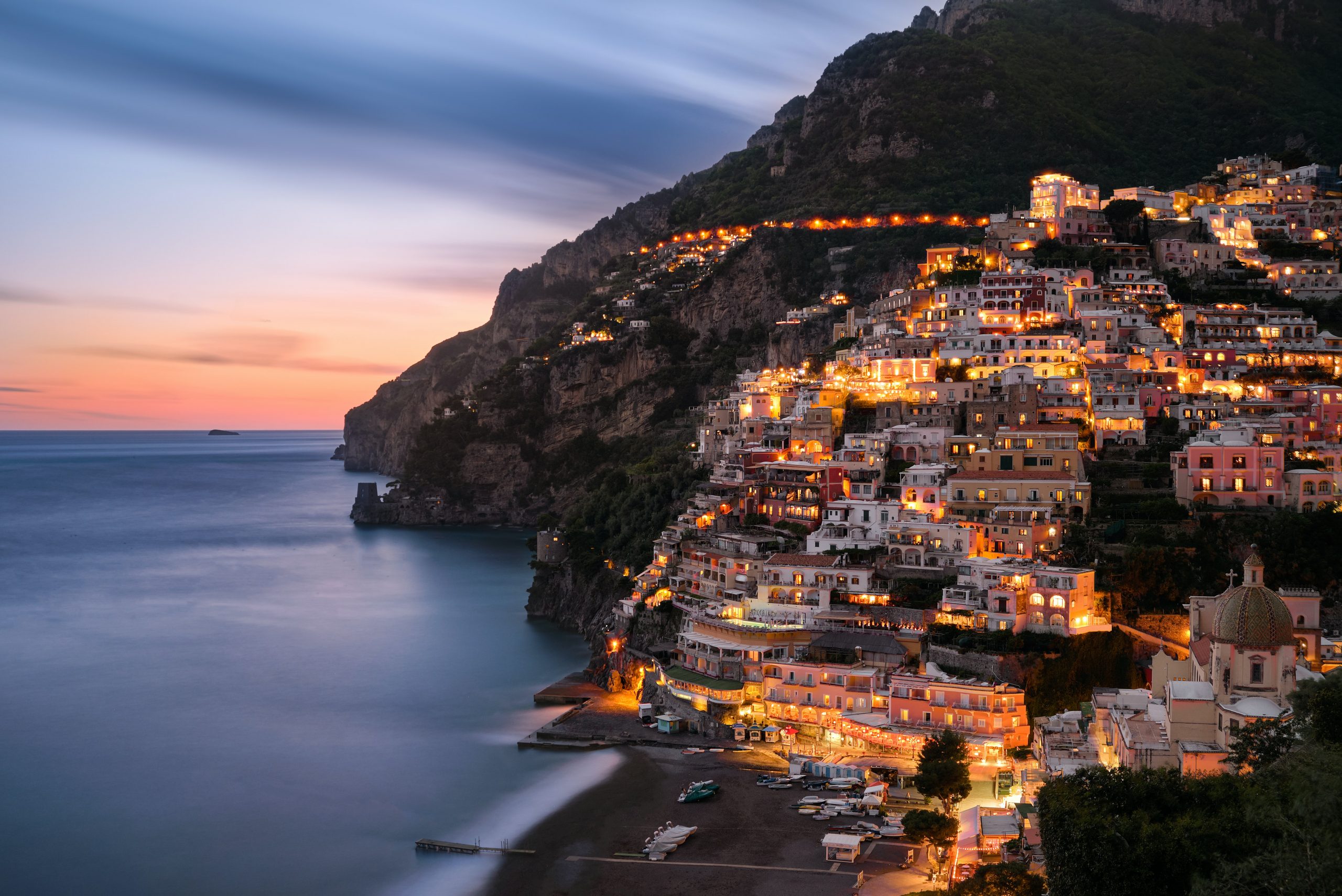 Positano Charming Town On Amalfi Coast Visit Beautiful Italy