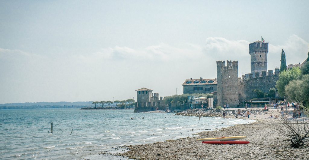 Scaliger Castle on Lake Garda Italy