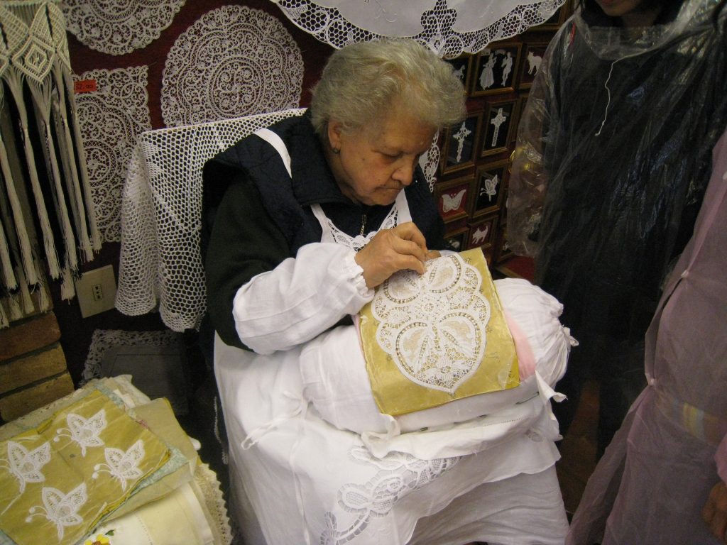 Burano lace making