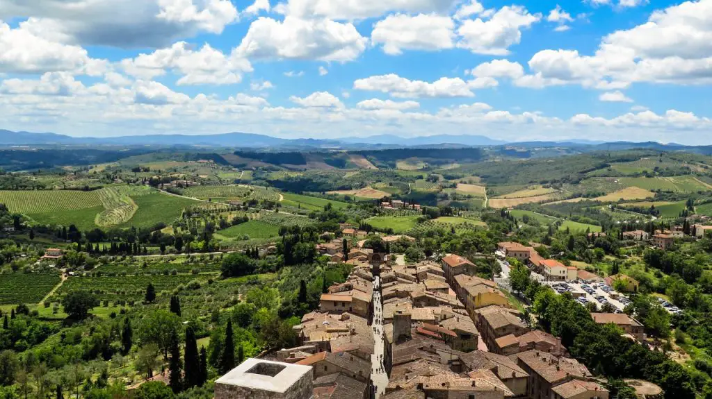 Best restaurants in San Gimignano with a view