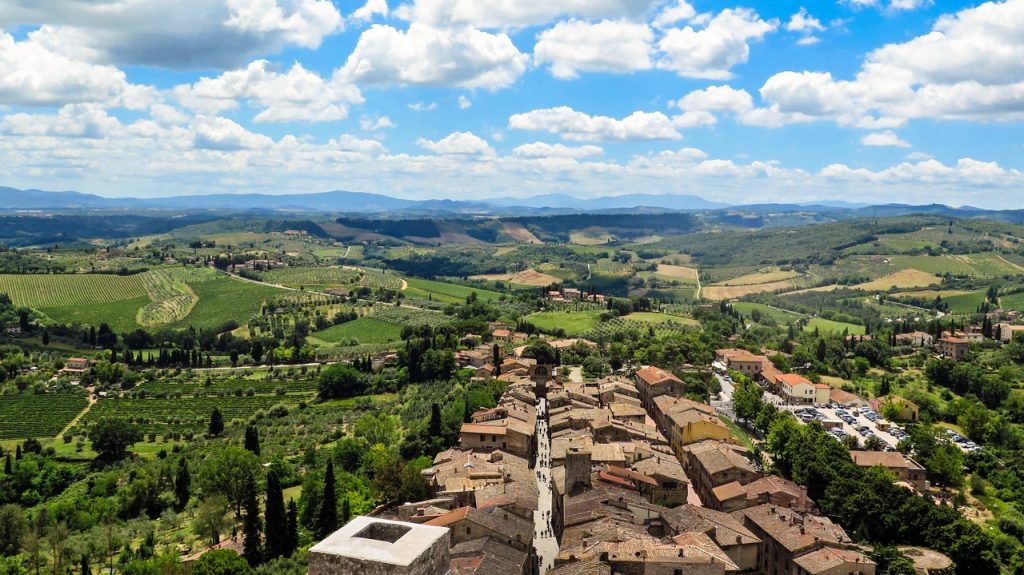 Best restaurants in San Gimignano with a view