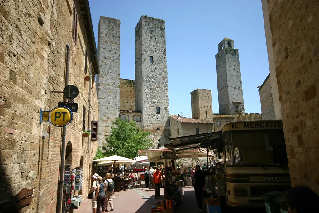 Market in San Gimignano