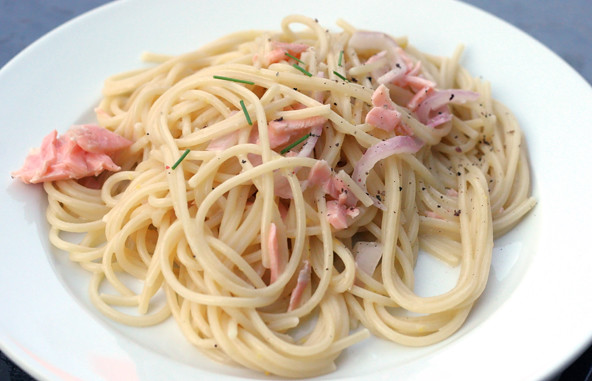 Lemon spaghetti in Capri