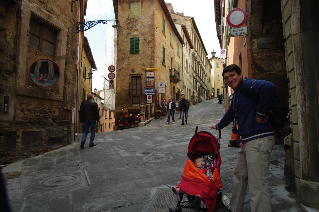 Il Corso street in Montepulciano