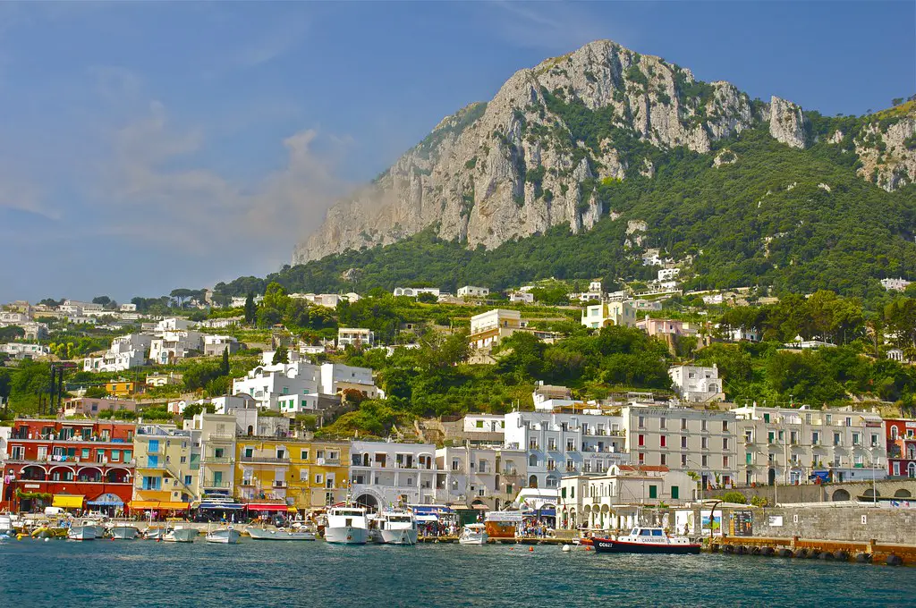 Capri from Amalfi town