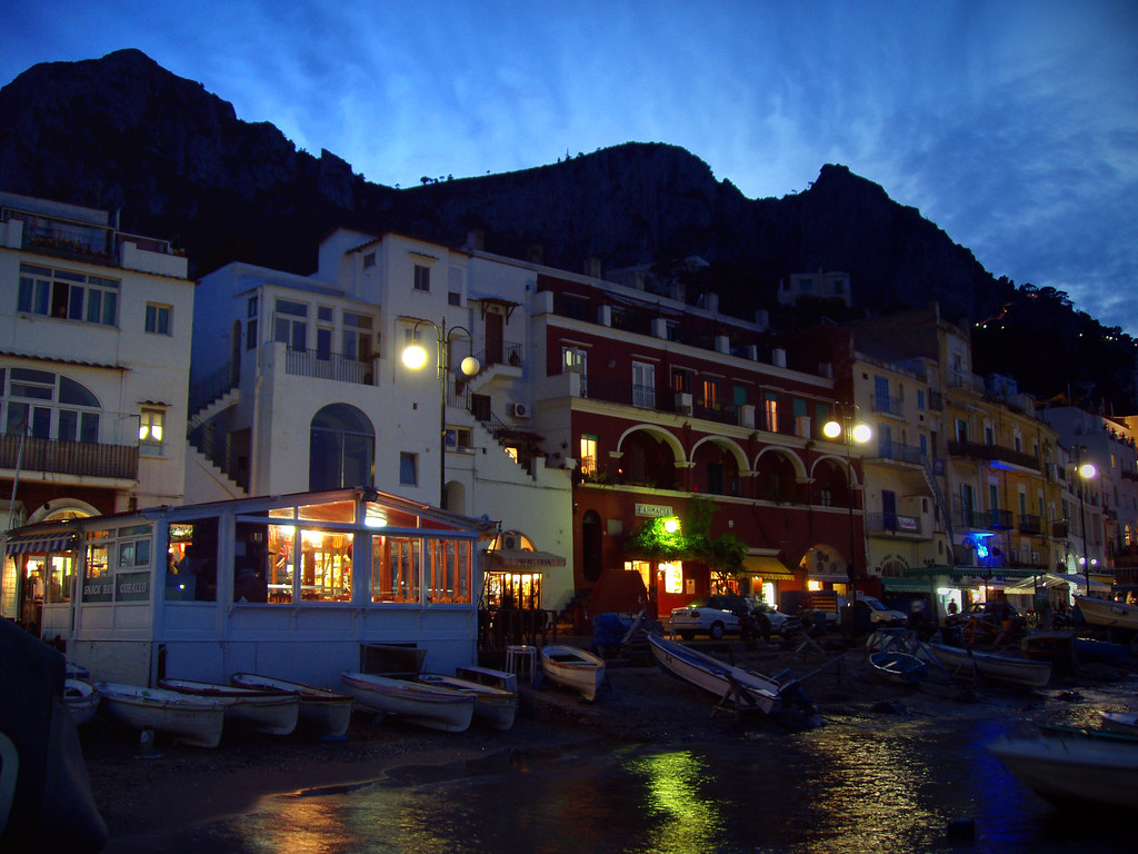 Capri at night