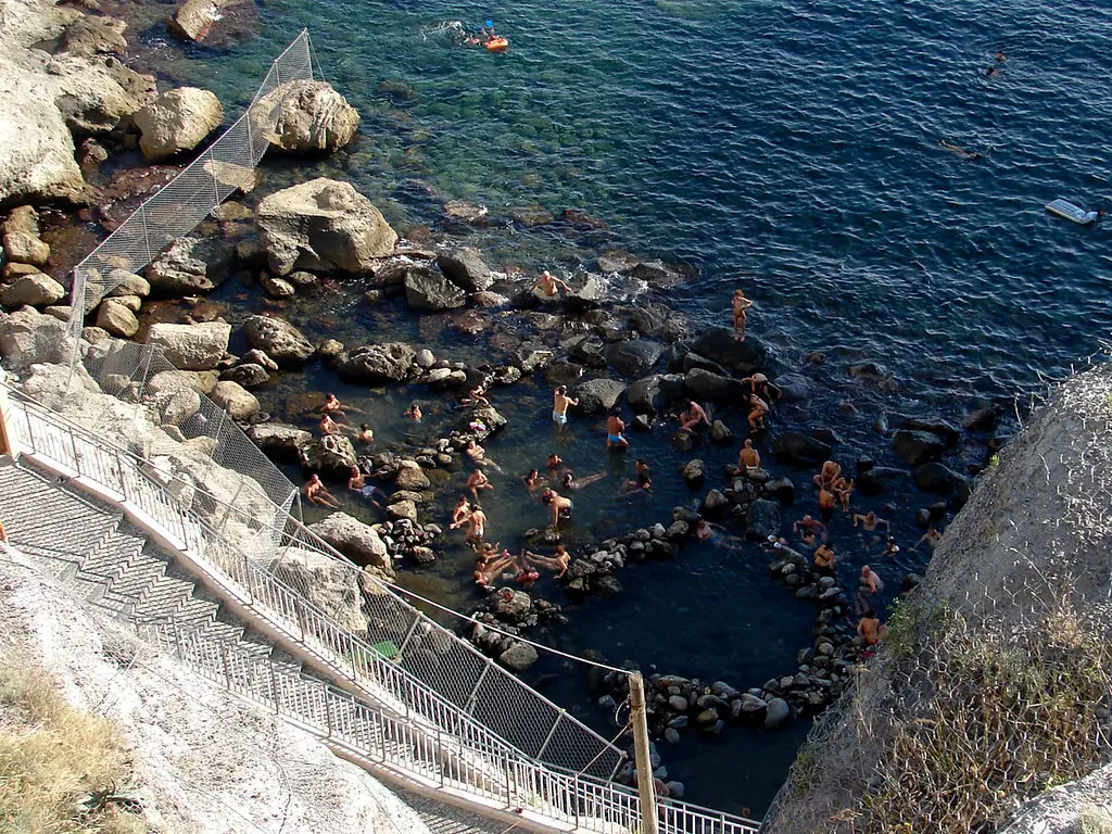 Sorgeto Bay in Ischia